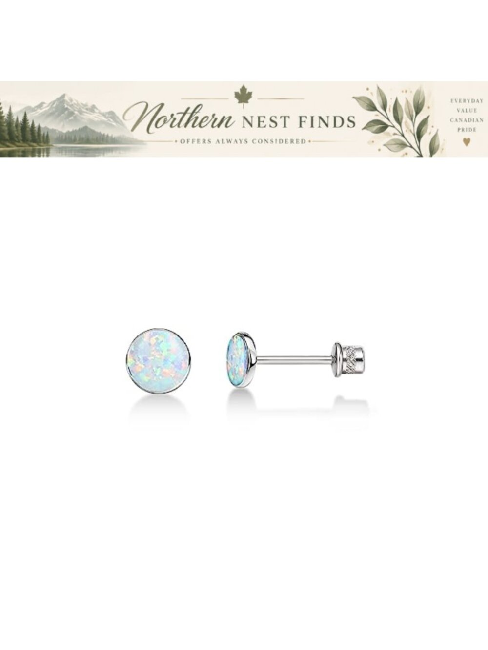 Implant Grade Titanium Screw Back Earrings 20G Helix Tragus Sensitive Ears